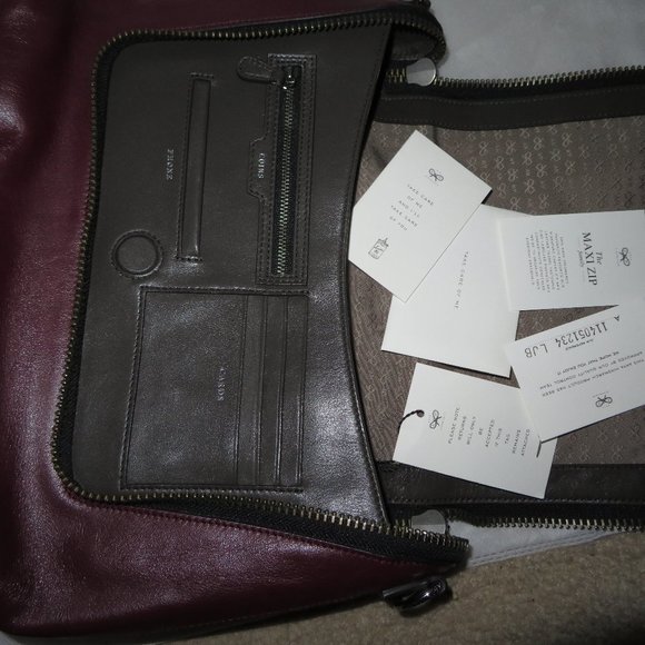 Anya Hindmarch Maxi Zip Studded Bi-Color Hobo/ Shoulder Bag - Picture 13 of 14